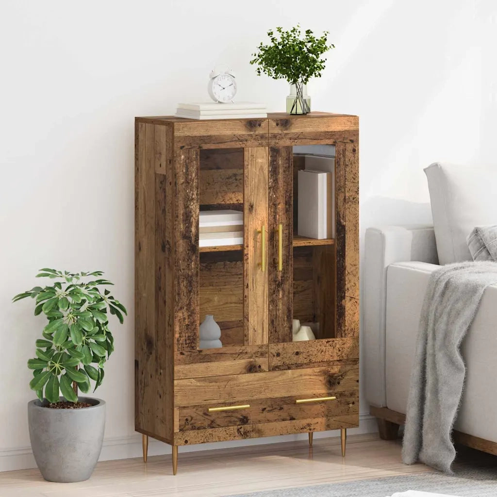 Credenza | Madia | Buffet da pranzo | Armadio da pranzo con cassetto Legno vecchio 69,5 x 31 x 115 cm