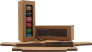 Pacchetto di 25 pezzi di scatola per biscotti con display trasparente - per macarons, dessert, mini donuts, mini cupcake - scatole per macarondi - scatole da forno - 81x27x2 pollici