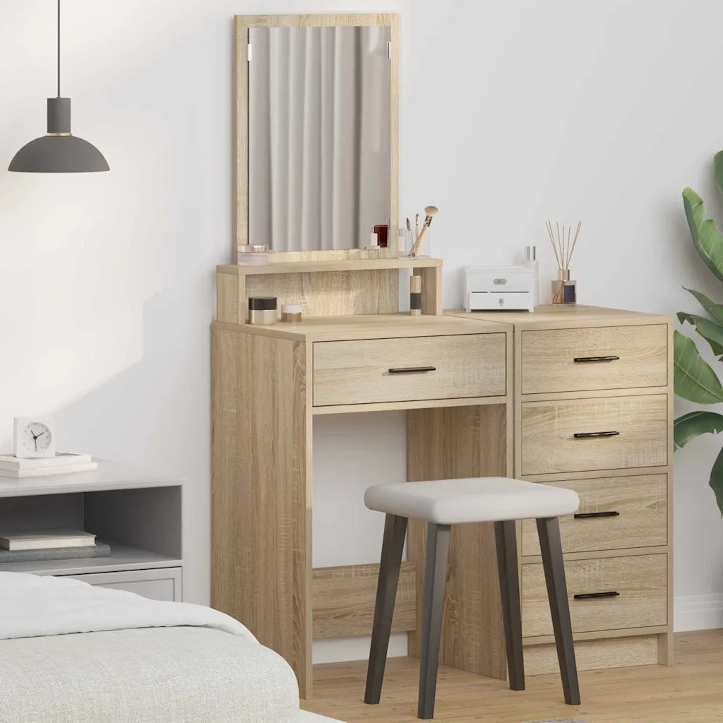 Toeletta | Tavolo da Trucco con cassetto Rovere Sonoma 50 x 41 x 140 cm