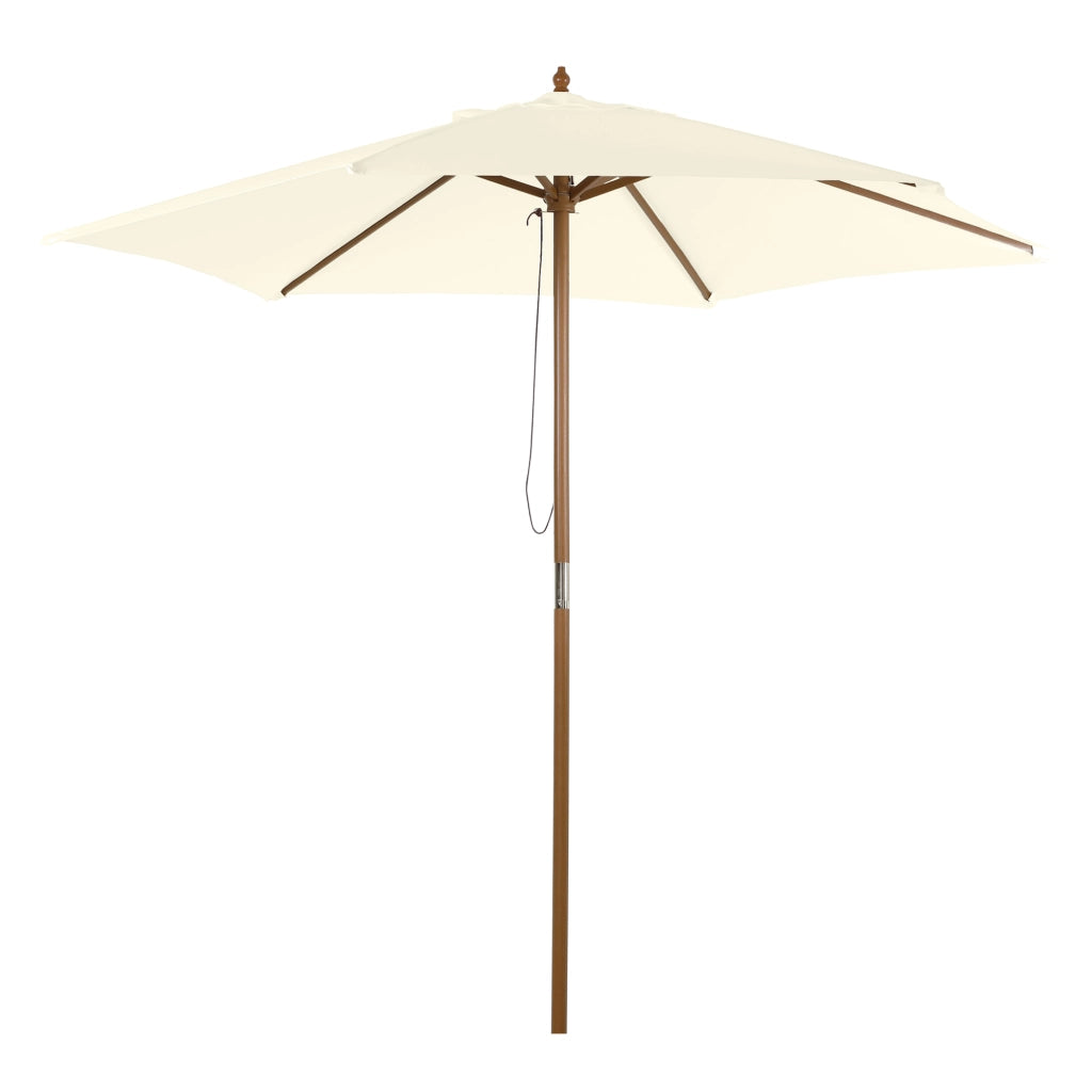Ombrellone da Giardino ¨C Minimal ¨C Bamb¨´, ? 250 cm, Bianco