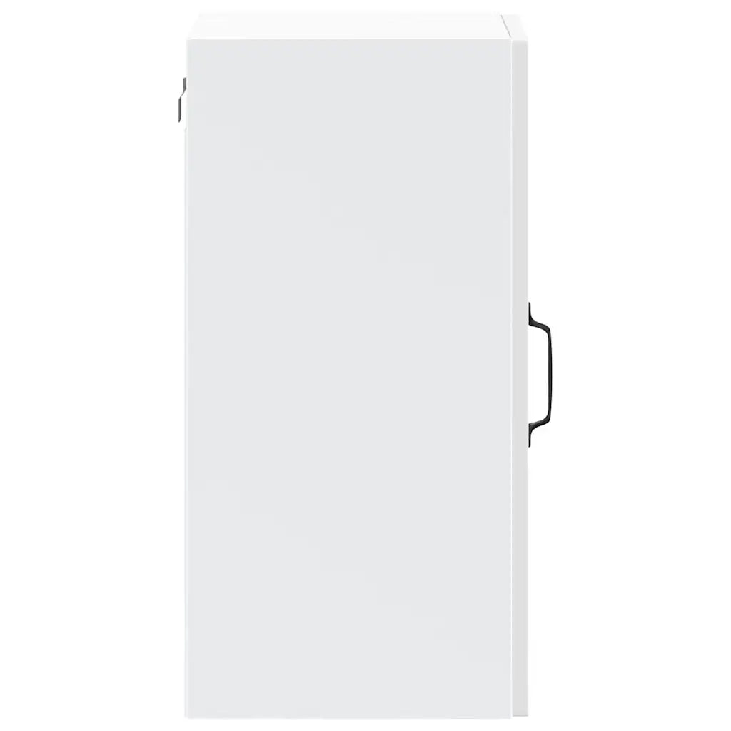 Pensile da Cucina con Porta in Vetro-Mobile Cucina da Parete Kalmar Bianco Lucido 312680