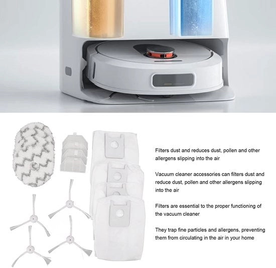 Accessori per aspirapolvere robot - Riduce polvere/pollen - Facile da installare - Cattura particelle sottili - Adatto per EVA SDJ06RM - Borsa aspirapolvere