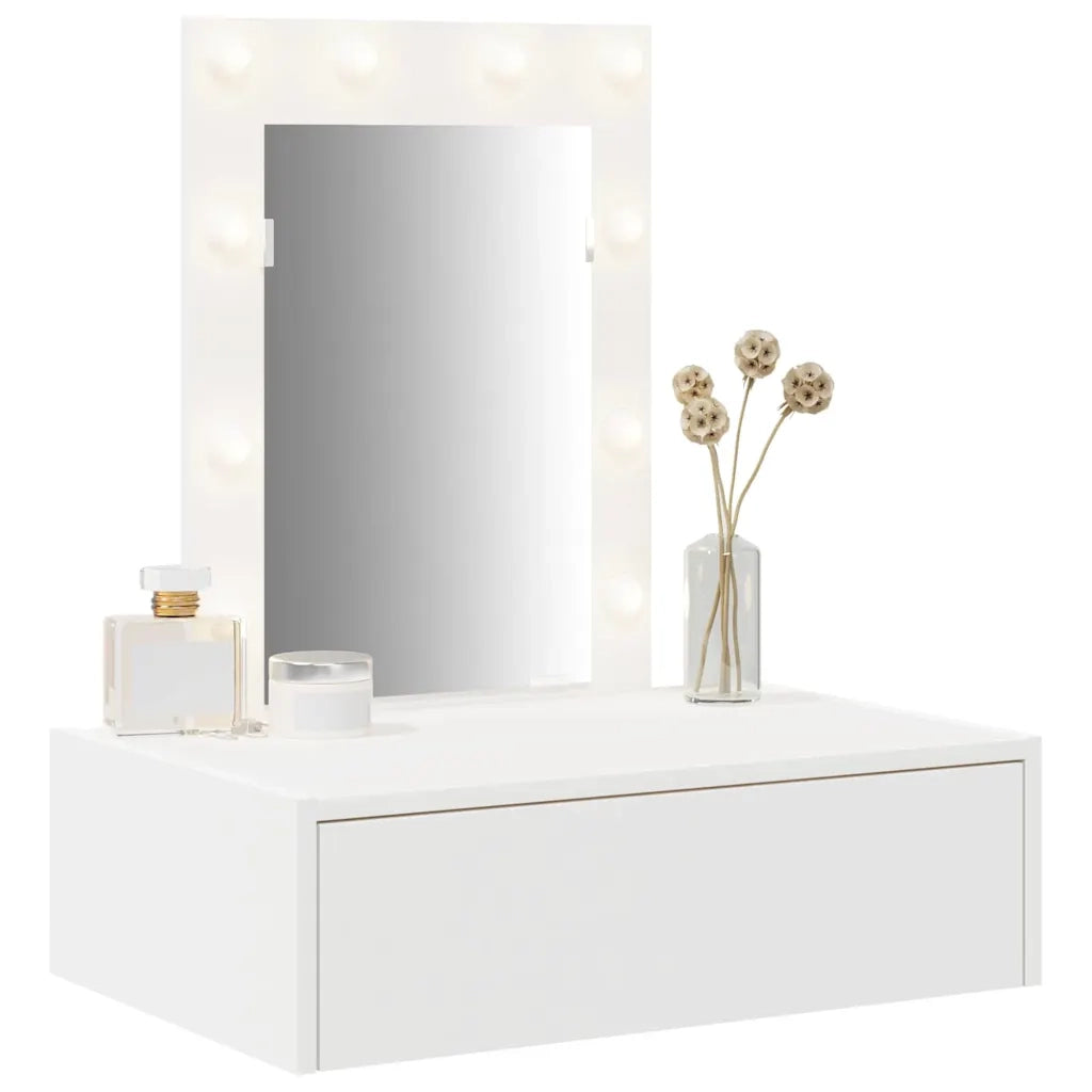 Toeletta | Tavolo da Trucco Bianco 60 x 40 x 70 cm Legno multistrato