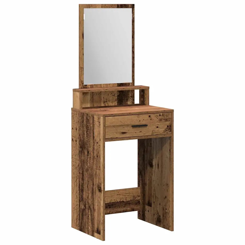 Toeletta | Tavolo da Trucco con cassetto Legno vecchio 50 x 41 x 140 cm