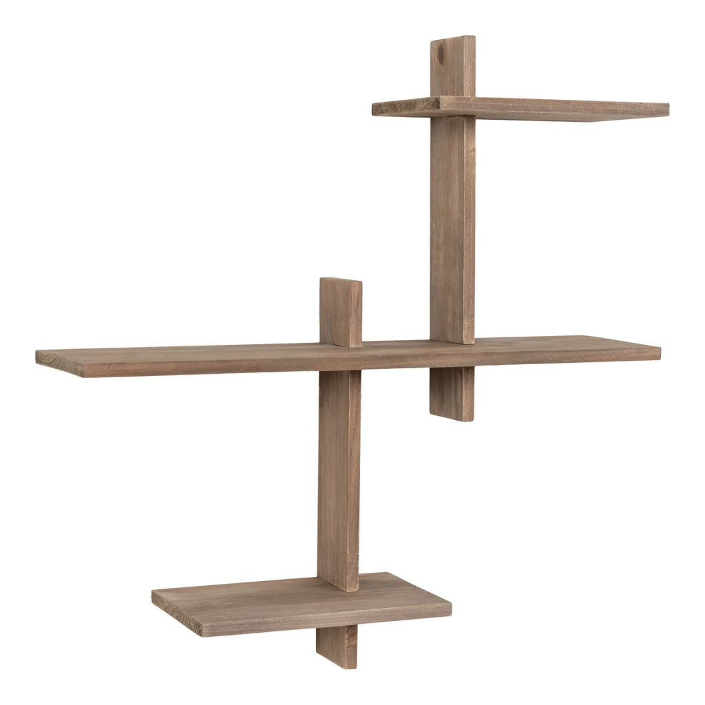 Mensola a parete Gavi in pino naturale FSC 55x15x55 cm
