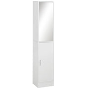 Mobile Colonna Bagno 5 Ripiani ¨C Xylo ¨C Bianco Legno Specchio 32x28x162 cm