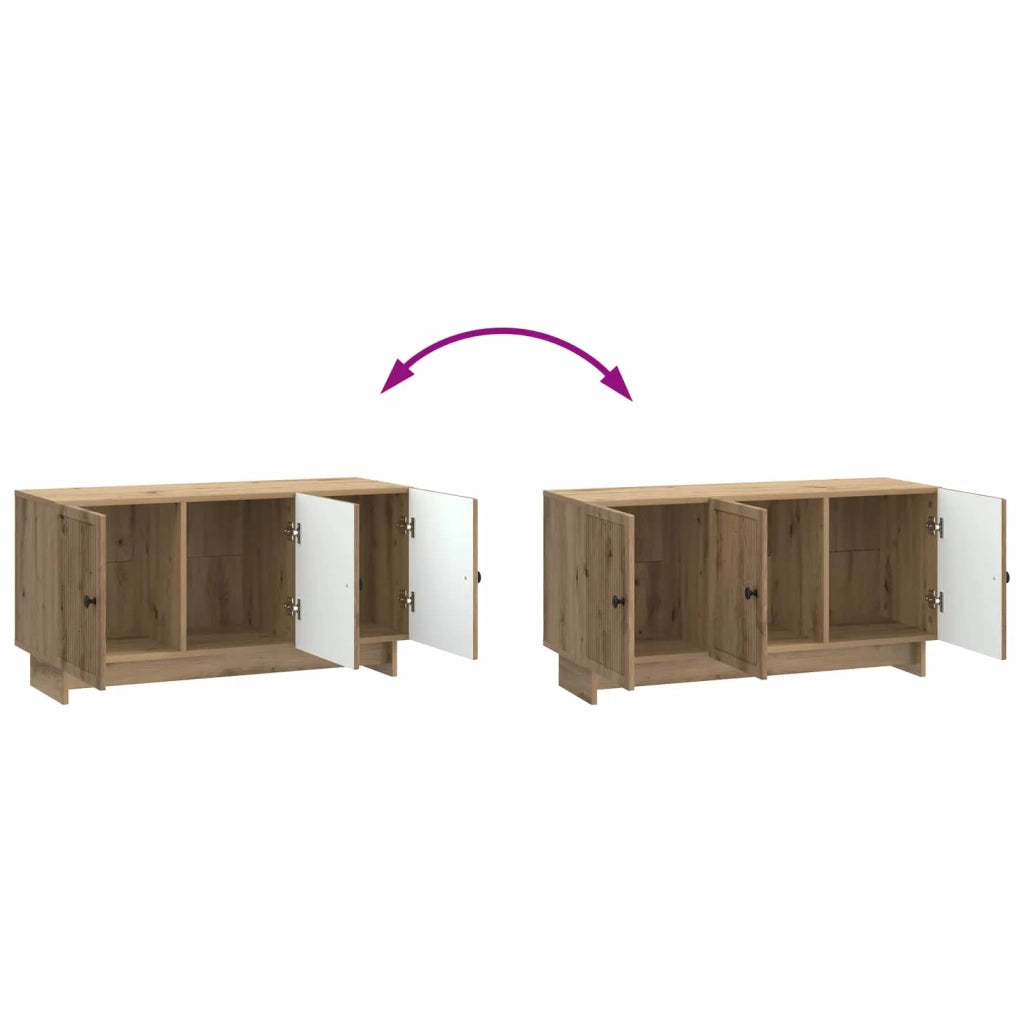 Mobile TV-Credenza per TV Rovere Artigianale 99 x 34,5 x 50 cm 283984