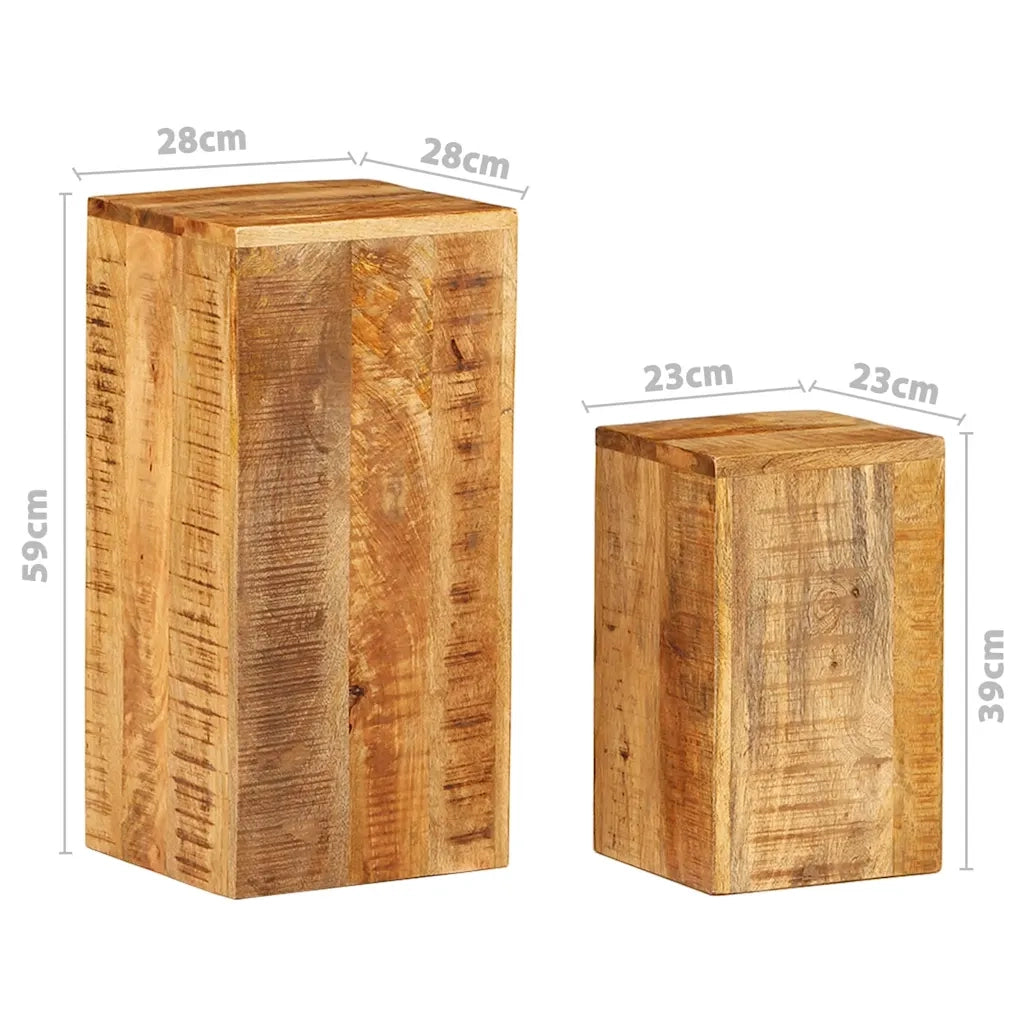 Supporti per piante | Sostegno per piante 2 pz in Legno Massello di Mango