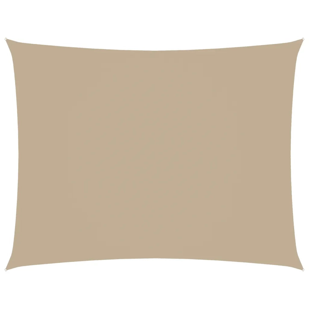 Parasole a Vela Oxford Rettangolare 3,5x4,5 m Beige 135159