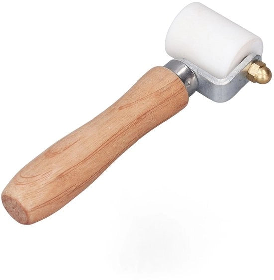 Rolla per cucire con alta resistenza termica - Manico in legno ergonomico - Gli strumenti per cucire - Quilting - PTFE/Raggio di diametro 32mm - Resistente al logorio - Rolla per cucire
