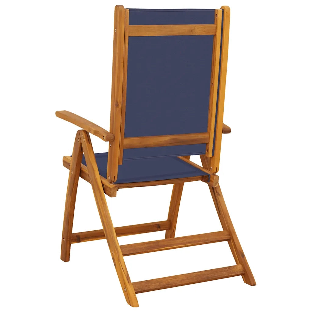 Sedie da Giardino Pieghevoli 8 pz Massello d'Acacia e Textilene 3279243
