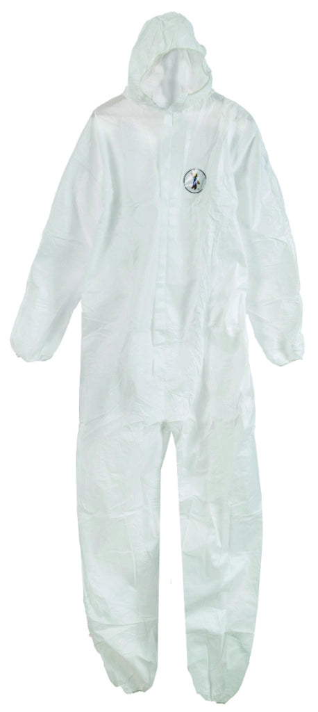 TUTA DI PROTEZIONE IN TESSUTO LAMINATO DPI III TIPO 5/6 CE-0624 Col. Bianco Mis. XXL