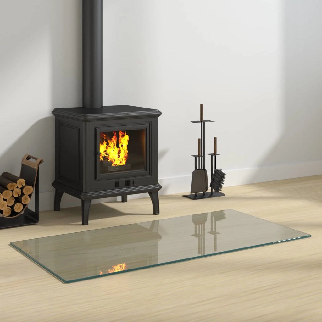 Piastra in vetro per camino Trasparente 100 x 50 cm Vetro CFW3516508