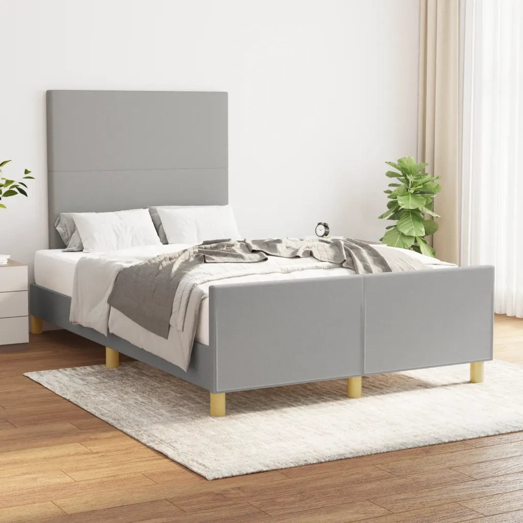 Giroletto senza Materasso Grigio Chiaro 120x200 cm Tessuto 3124879