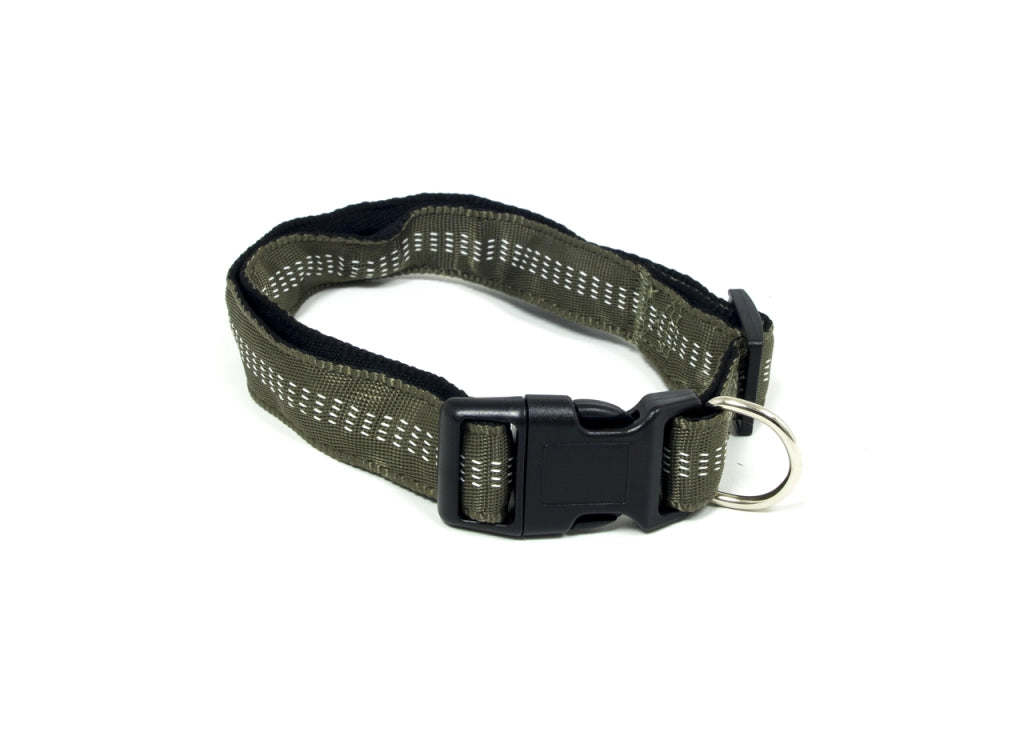 Comodo E Resistente Collare Per Cani Regolabile Modello Color Doggy - M - Verdone