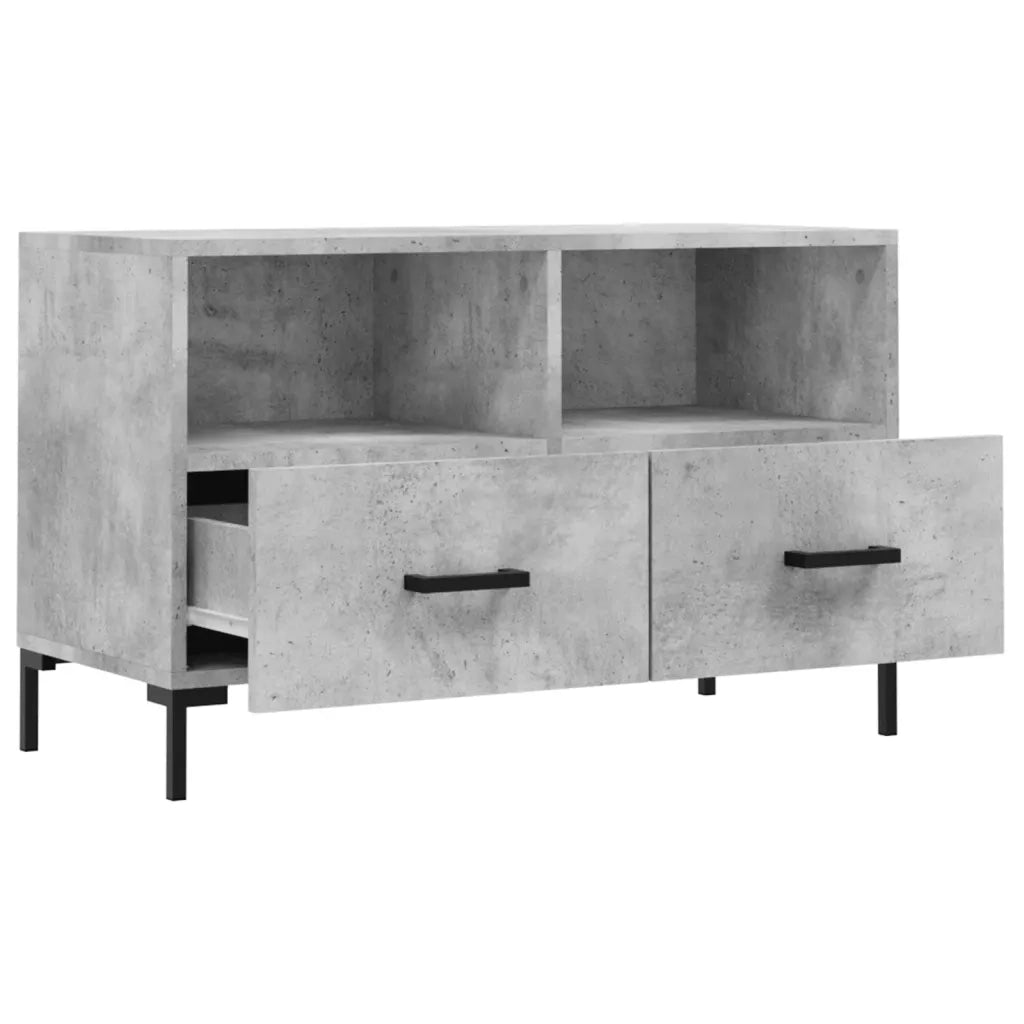 Mobile per TV | Armadietto TV | Mobile Porta TV Grigio Cemento 80x36x50 cm Legno Multistrato