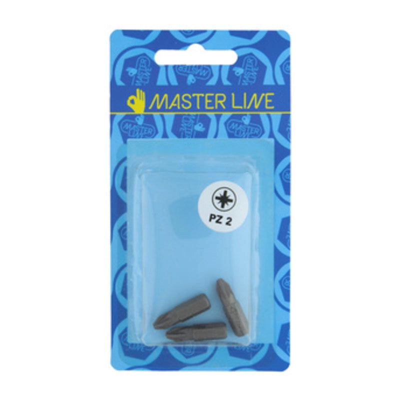 BL INSERTO POZIDRIV PZ2 DA 25 MM   3 PZ- 5,0 blister