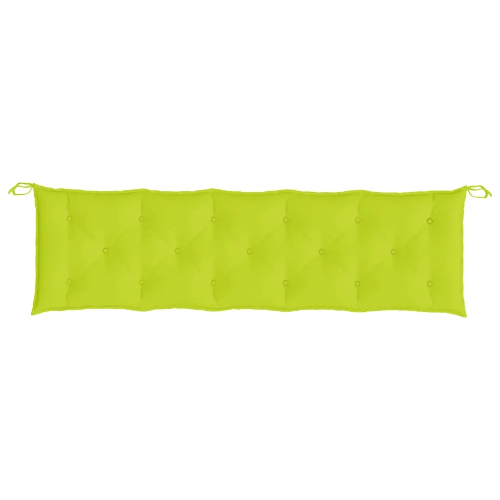 Cuscini per Panca 2 pz | Cuscini per sedie Verde Intenso 180x50x7 cm Tessuto Oxford