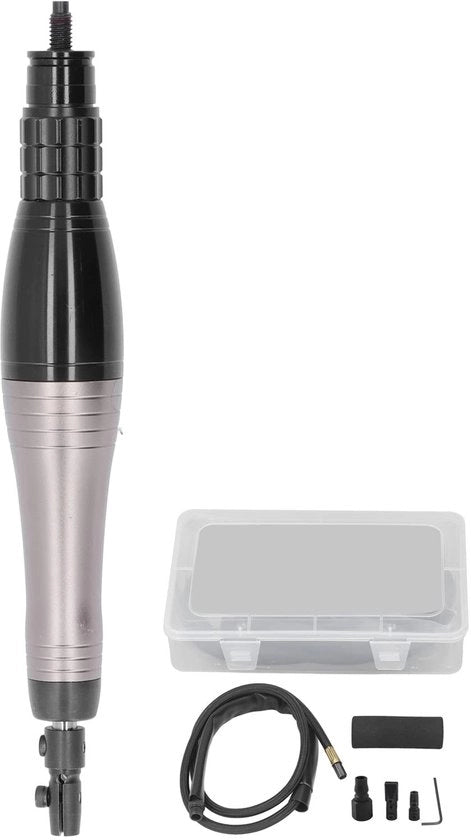Pompa a Pennello Pneumatica - Motore Potente - Smerigliatore Ultrasonico - Scatola Leggera - Funzionamento Liscio - Filtro a Gas - Smerigliatore a Vapore