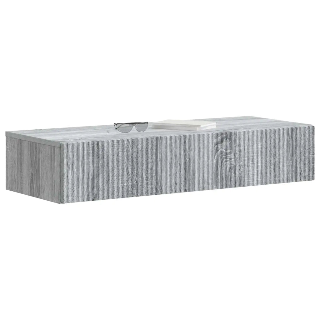 Tavolino da Parete Laterale | Tavolo laterale | Tavolino Grigio Sonoma 87,5 x 34,5 x 17 cm
