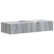 Tavolino da Parete Laterale | Tavolo laterale | Tavolino Grigio Sonoma 87,5 x 34,5 x 17 cm