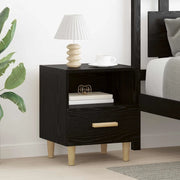 Armadio da Notte con cassetto 2 pcs Rovere Nero 40 x 35 x 47 cm 880588