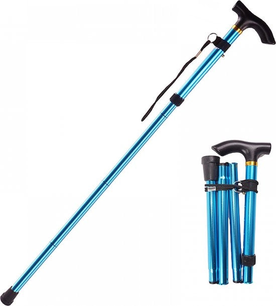 Fusto per passeggio - Flessibile e Ripiegabile - passeggiatore per anziani - Regolabile 84 - 93cm - Fusto per passeggio per anziani - Fusti per passeggio - Escursioni - Nordico - Robusto - Sicurezza