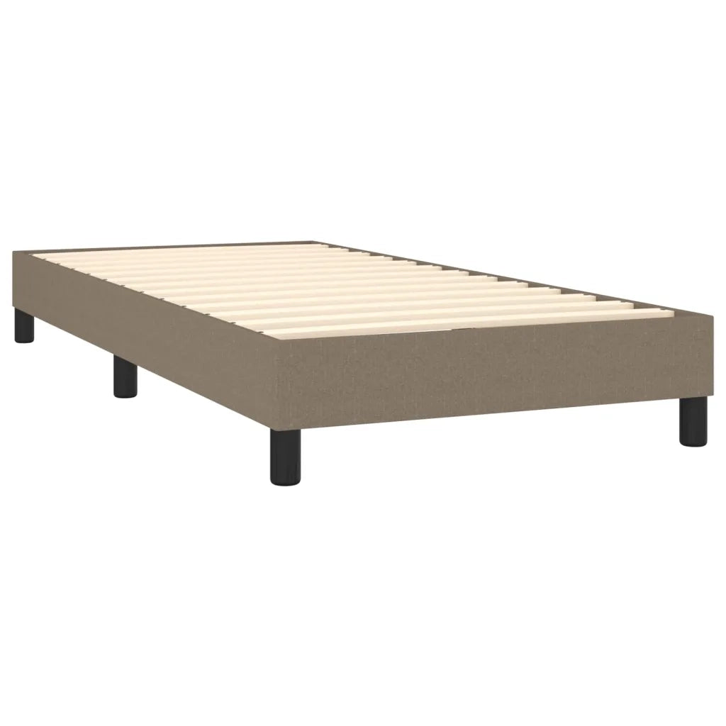 Giroletto a Molle con Materasso Tortora 100x200 cm in Tessuto 3129853