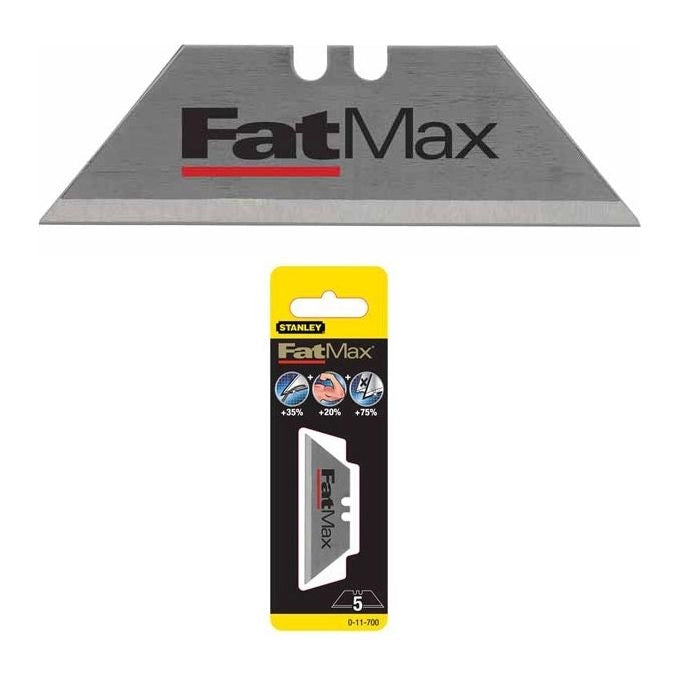 Stanley 4-11-700 FatMax Lame Trapezoidali per Taglierino 50 pz 63x20 mm colore Acciaio