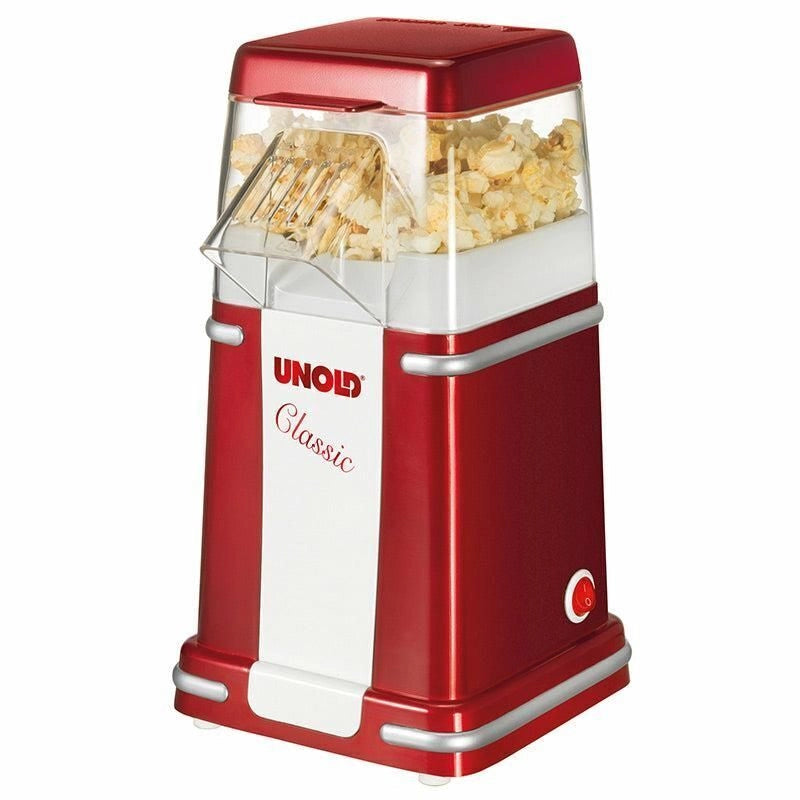 Unold Classic macchina per popcorn Rosso, Argento, Bianco 900 W