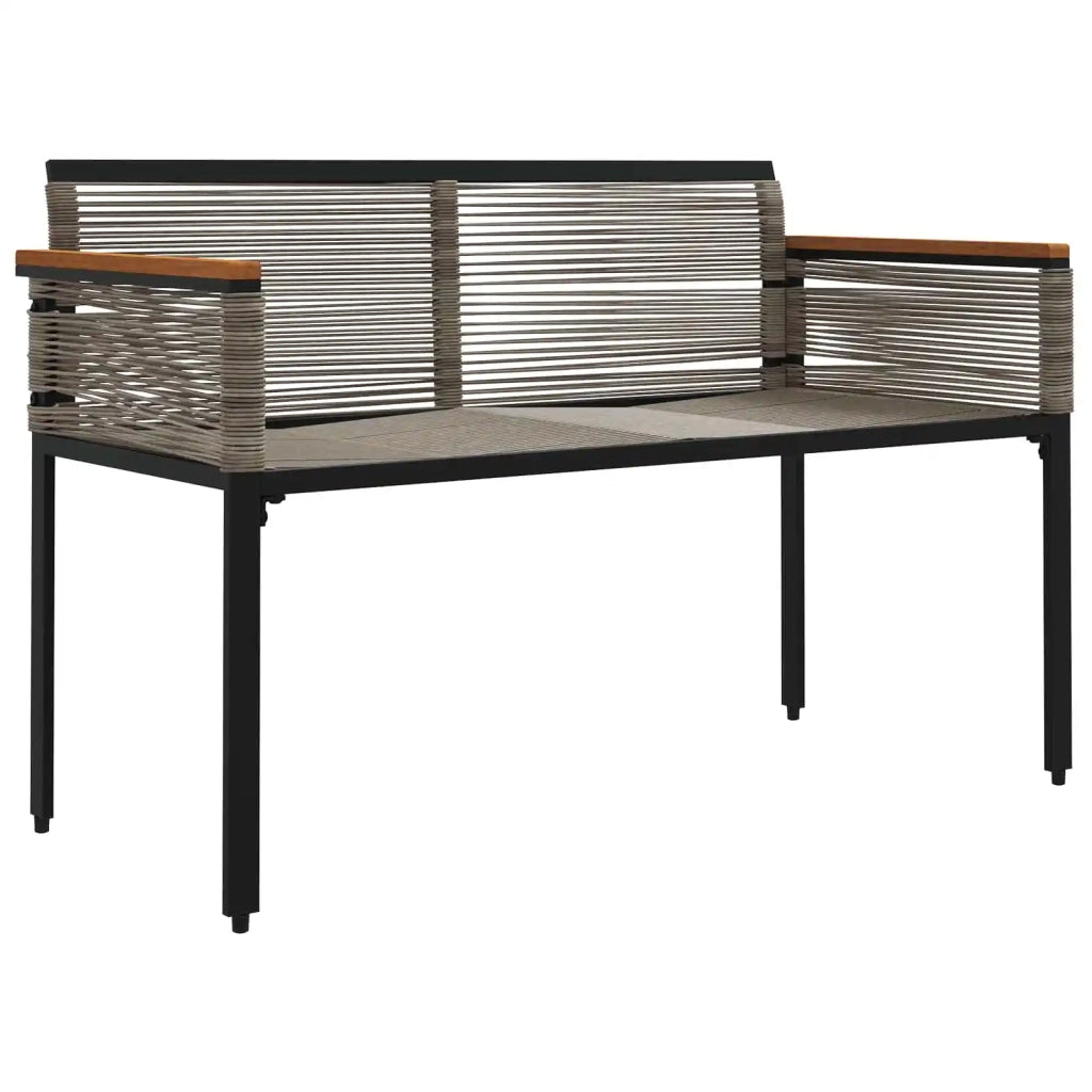 Panchina da esterno Grigio e Grigio Scuro 117 x 54 x 74.5 cm 42025239