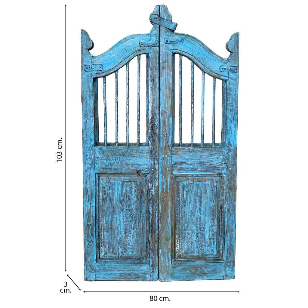 Porta in legno artigianale 80x3x103h cm