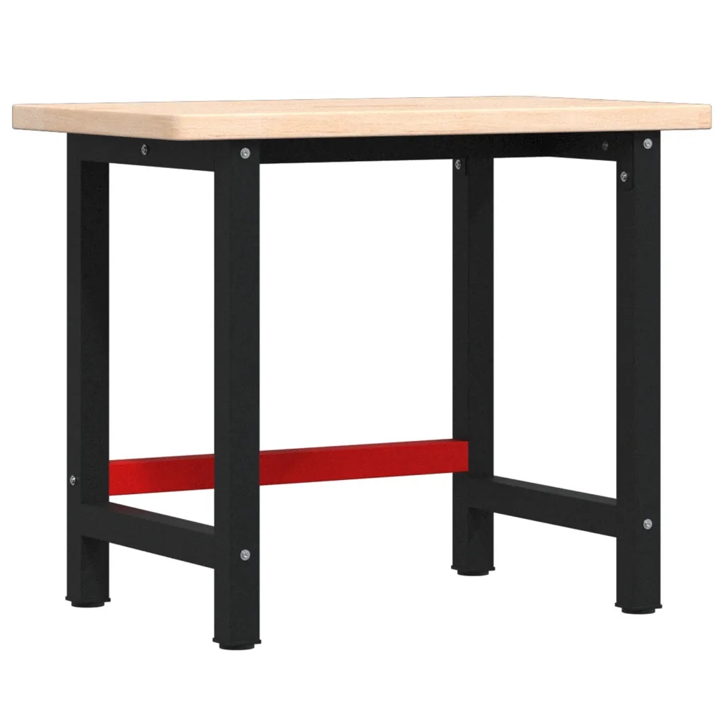 Banco Lavoro 100x60x83 cm Legno Massello Rovere Rettangolare 3309657