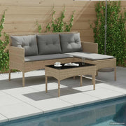 Set Divano da Giardino con cuscino 2 pcs polyrattan 4103806