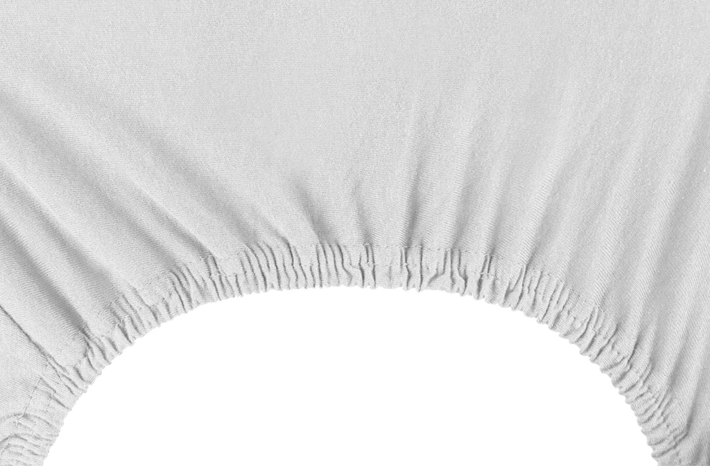 Lenzuolo Sotto Con Angoli Elastici 100% Puro Cotone  Bianco - Matrimoniale