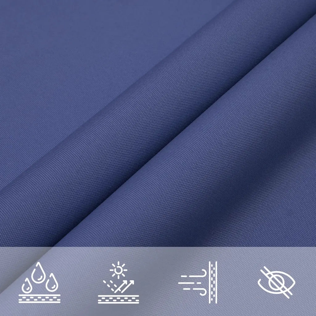 Parasole a Vela Oxford Triangolare 4x5x6,4 m Blu 135569