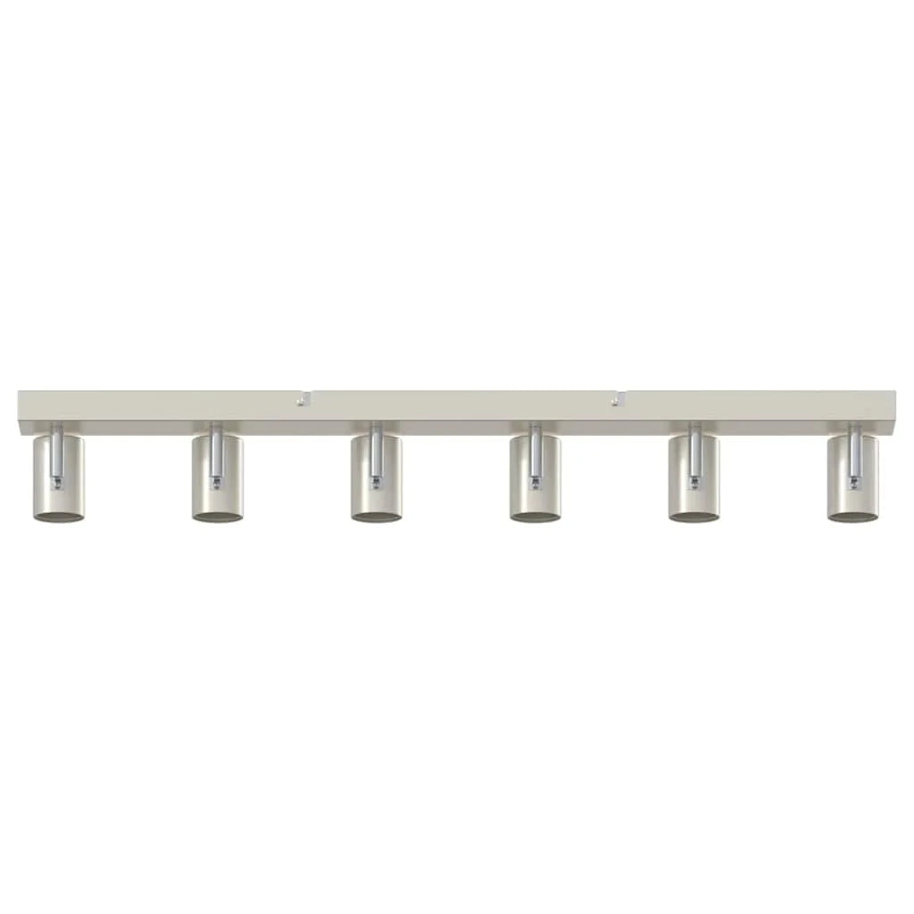 Faretto da soffitto moderno orientabile per interni 73 x 6,5 x 11,5 cm metallo nichelato 02_0058298