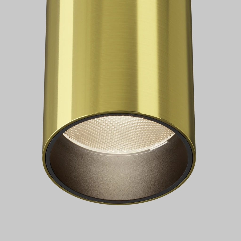 Maytoni Lampada da soffitto moderna FOCUS LED 1 luce LED integrato ottone alluminio