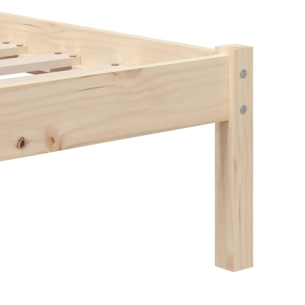 Giroletto-Struttura Letto 90x190 cm Single in Legno Massello 751437