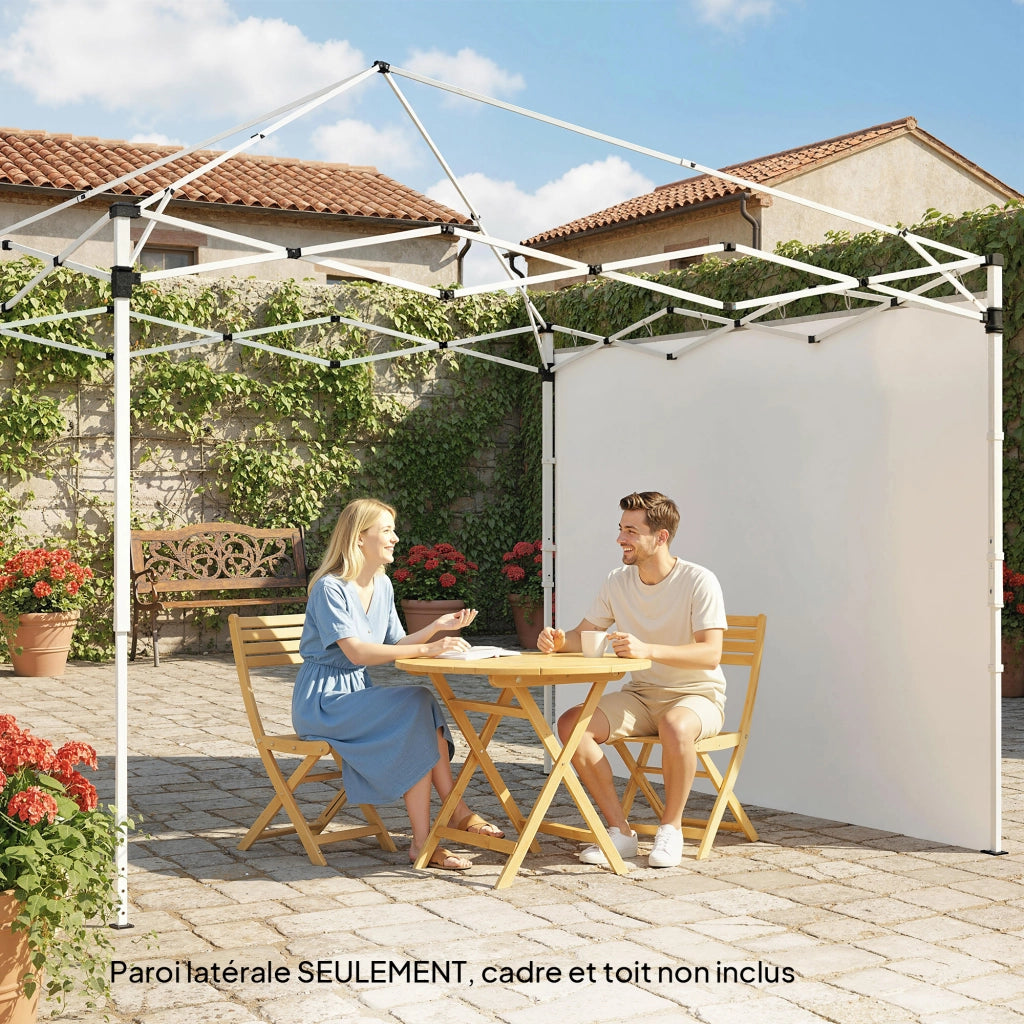 Pannelli laterali per gazebo 3x3m o 3x6m ¨C Xylo ¨C Set 2 pezzi bianco