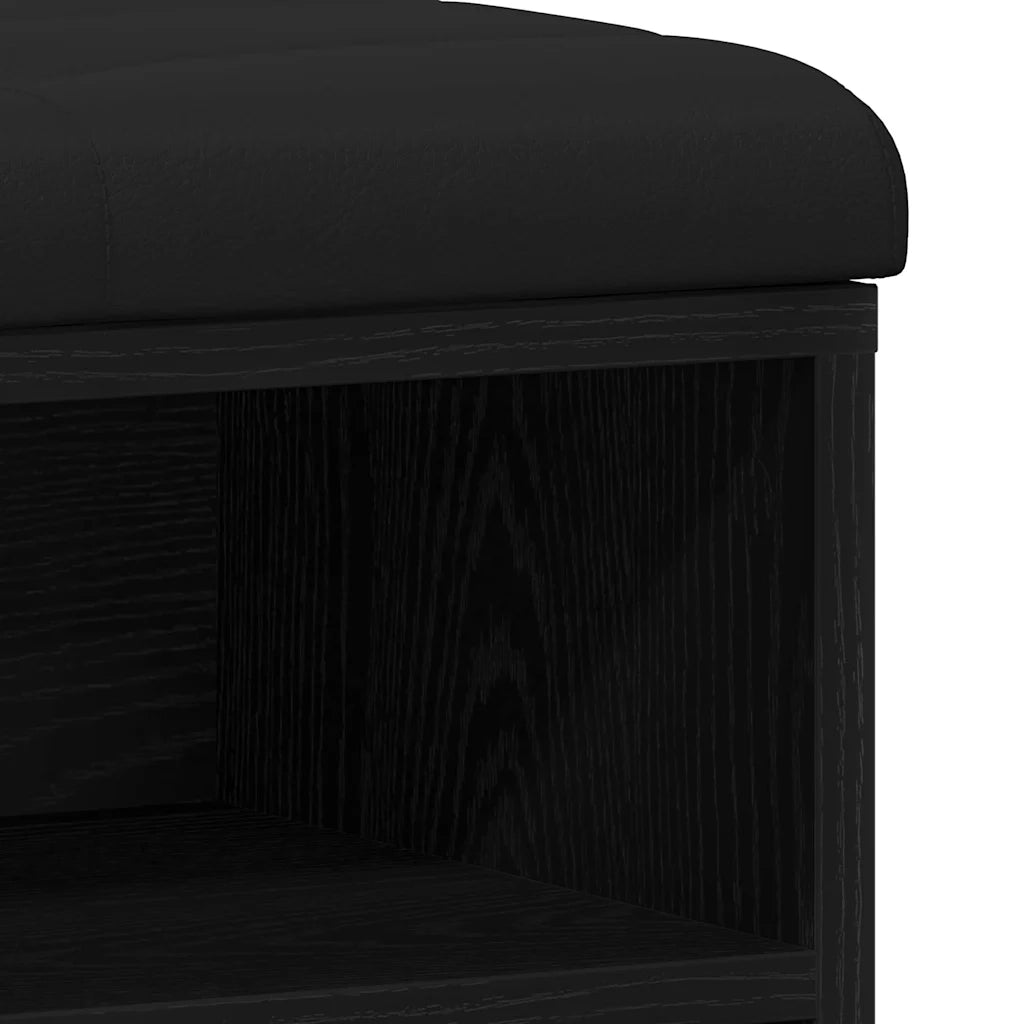 Panca per scarpe Nero 82 x 32 x 50 cm Legno ingegnerizzato 862987