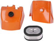 Set di sostituzione filtro d'aria pratico - filtro d'aria - coperchio cilindro - accessori - per catena 066/MS660/MS650 sega a catena - plastica 330g - componente sega a catena