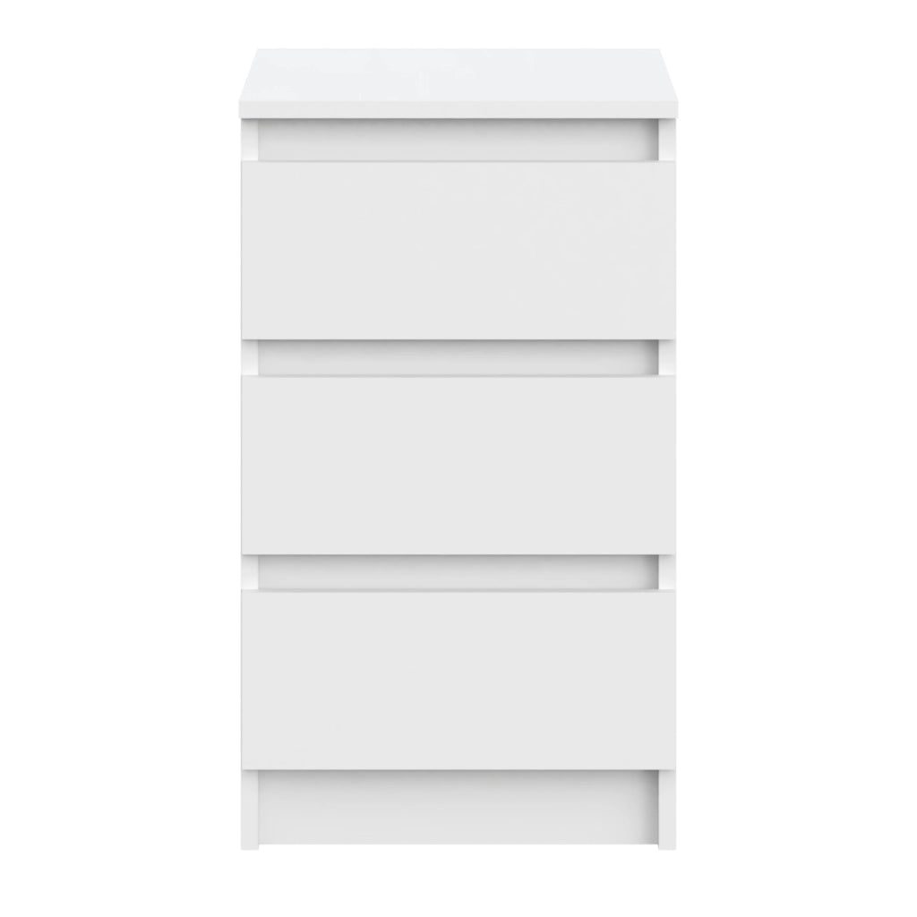 Commoda SOLA - Bianca - 3 Cassetti - Larghezza 40 cm, Altezza 69 cm, Profondit? 43 cm