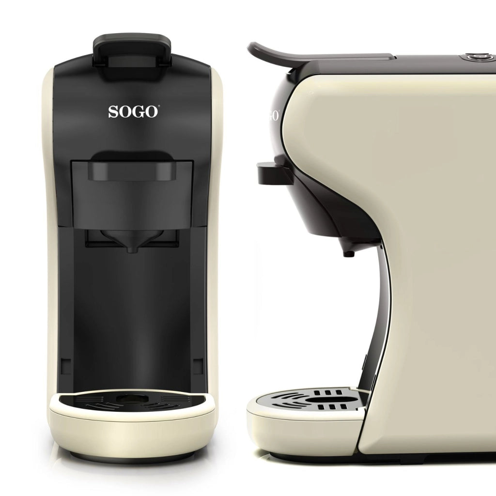 Macchina caffè multi capsula 4 in 1 19 bar, per capsule e caffè macinato con serbatoio 0,6L e spegnimento automatico - Sogo