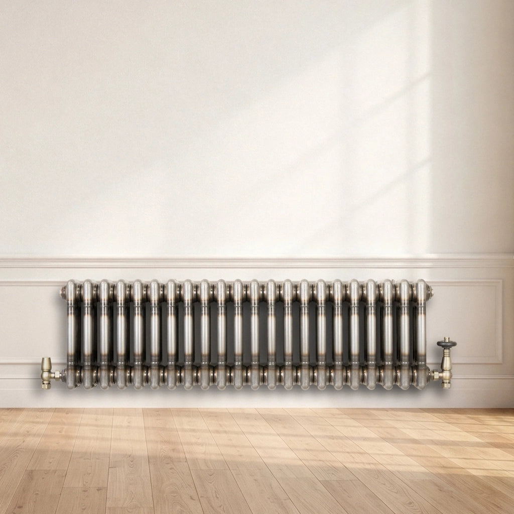 Radiatore 3 Colonne Orizzontale Metallo Grezzo 300 x 1010 mm TRV
