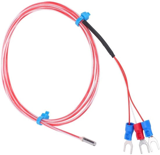 Sensore di Temperatura da -50 a +300°C - Sensore di Temperatura 3-filari - Impermeabile - Anticorrosione - Robusto e Duraturo - Chip a Nivel A - Transmittitore di Temperatura
