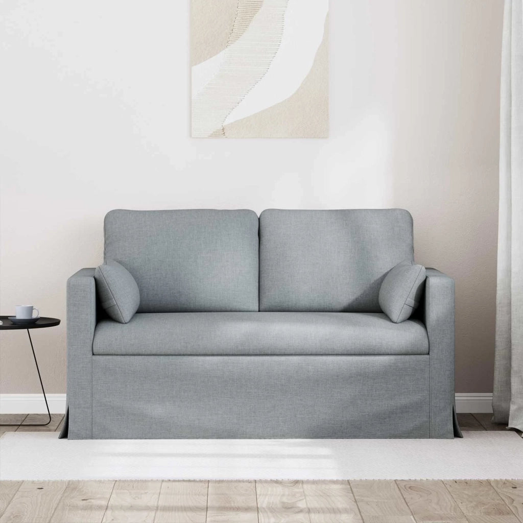 Divano Grigio chiaro 139 x 78 x 80 cm Tessuto