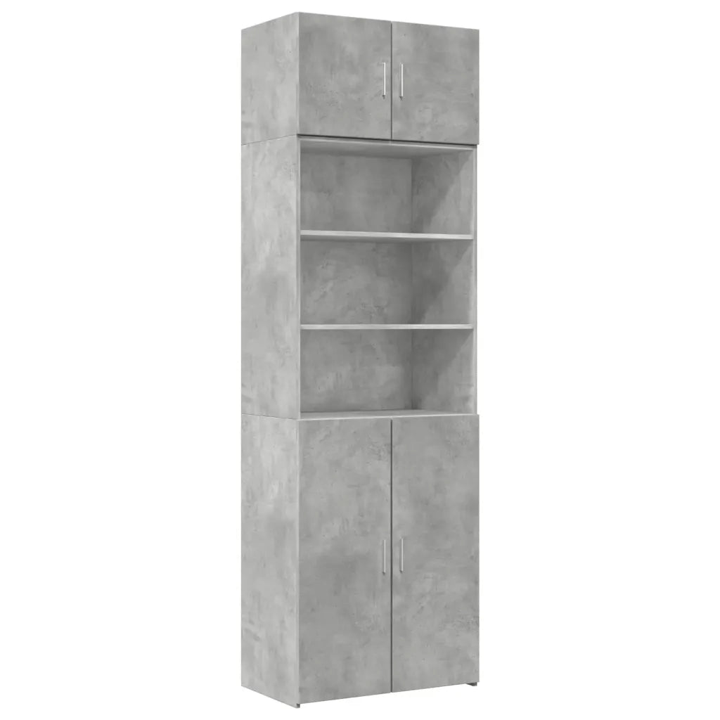 Armadietto Grigio Cemento 70x42,5x225 cm in Truciolato CFW1722737