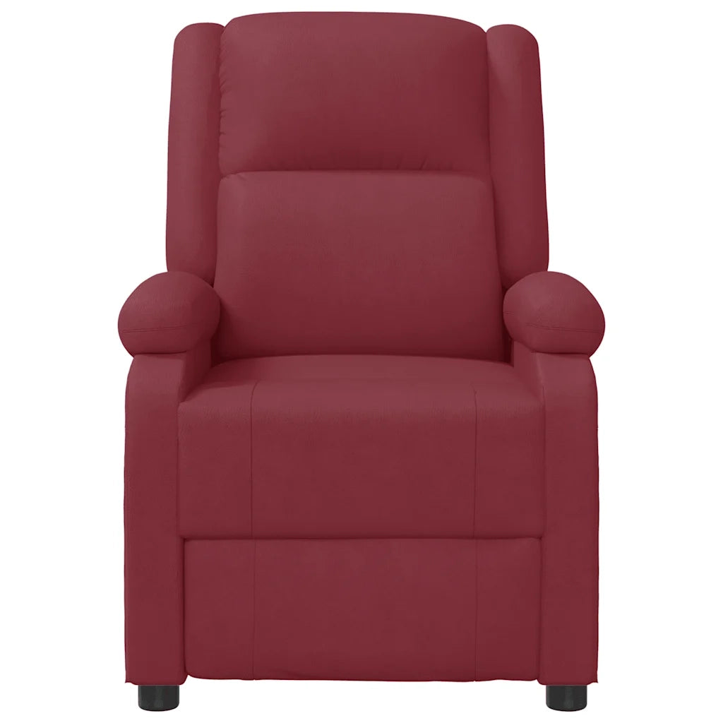 Divano Sedia-Poltrona Massaggiante Rosso Vino in Similpelle 865701