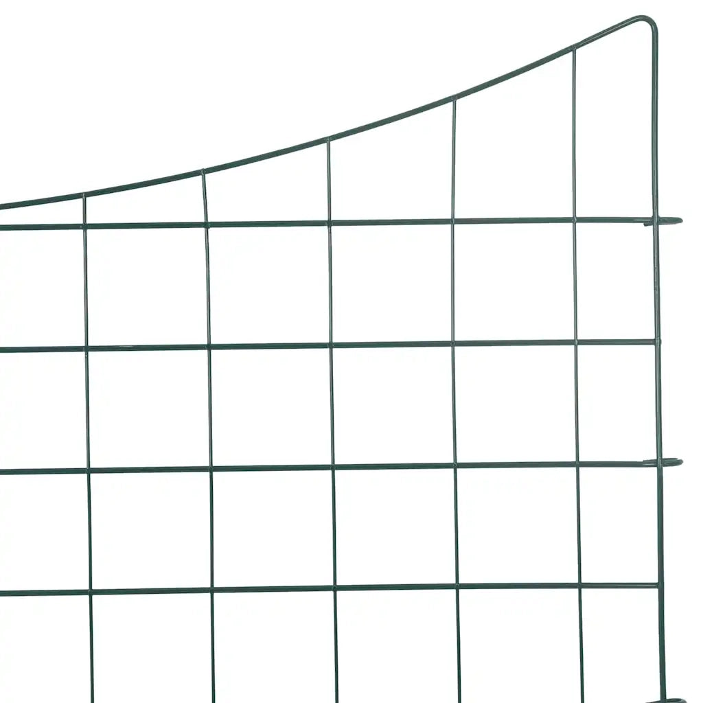 Set di Recinzione per Stagno 5 pz Verde 100 x 50 cm Acciaio